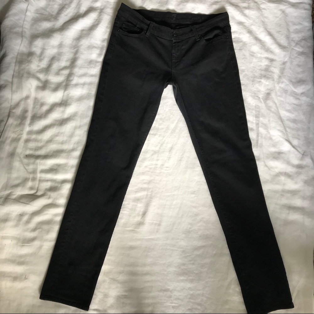 7 For All Mankind straight leg Black 30
